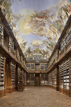 Philosophical Hall, library of Strahov Monastery in Prague